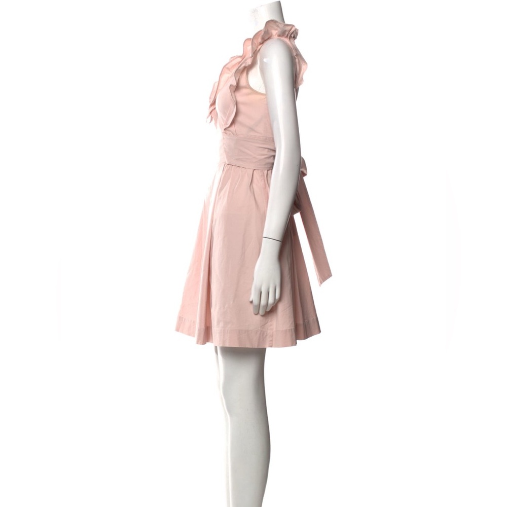 RED Valentino V-Neck Ruffled A-Line Dress - Picture 5 of 15